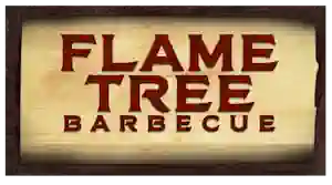 logo flame tree barbacue disney